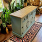 French Chic Steaming Green upcycled sideboard