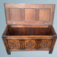 Carved Oak Blanket Box / Trunk G,T. Rackstraw of Worcester