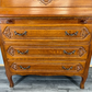Secretaire Writing Desk Vintage French Oak Bureau Carved Cabinet LOT 3755