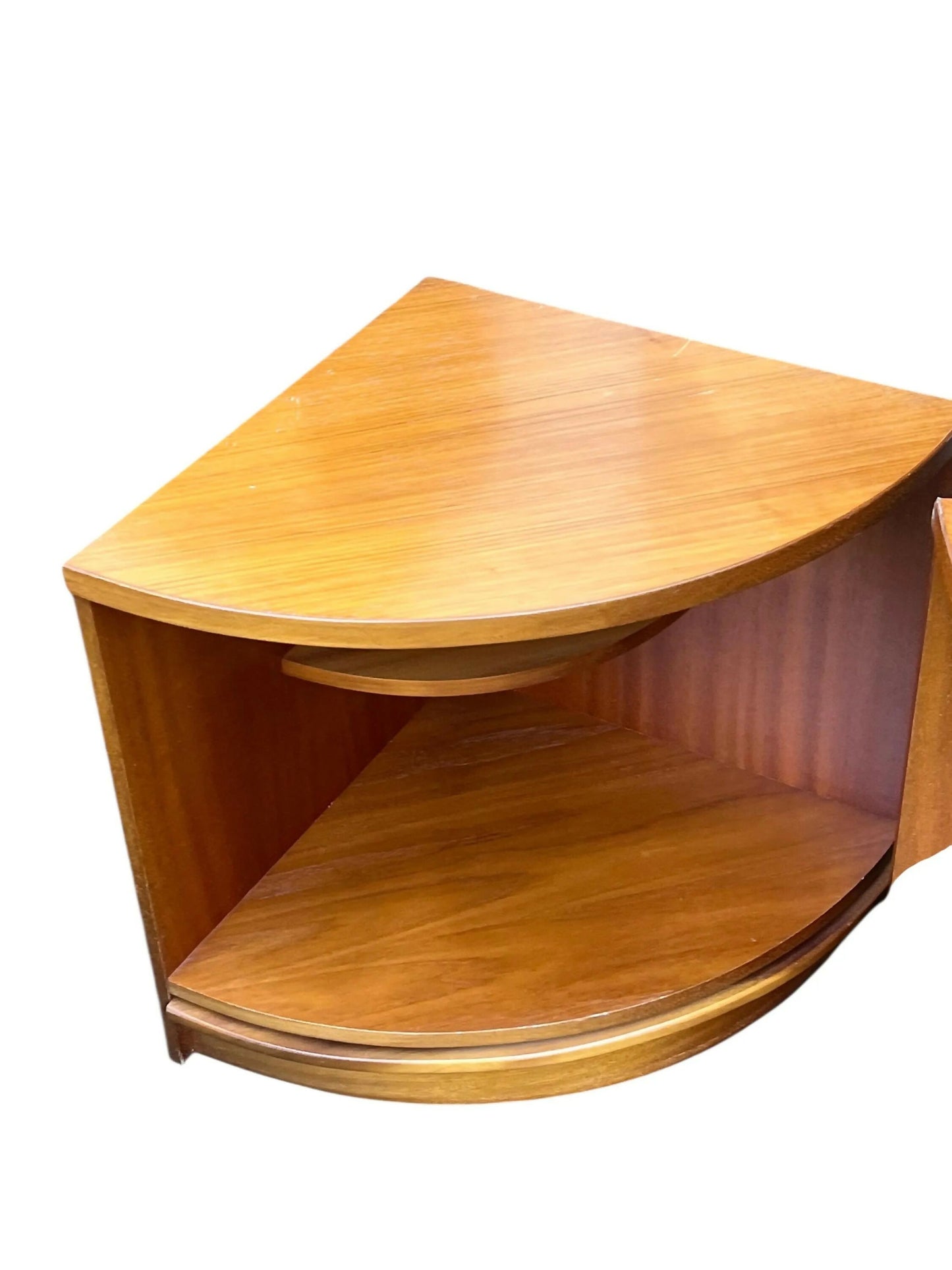 Mid century corner cupboards by Morris of Glasgow