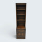 Ercol Narrow Mural Bookcase 3 Shelves Cupboard & Drawer Dark FREE* UK Delivery