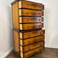 Vintage Walnut Chest On Chest – 8 Drawer Tallboy Chest
