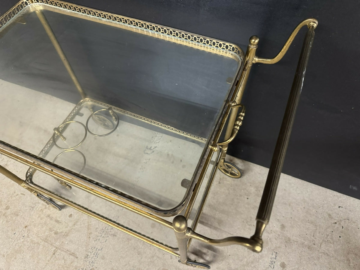 French Brass Cocktail Trolley