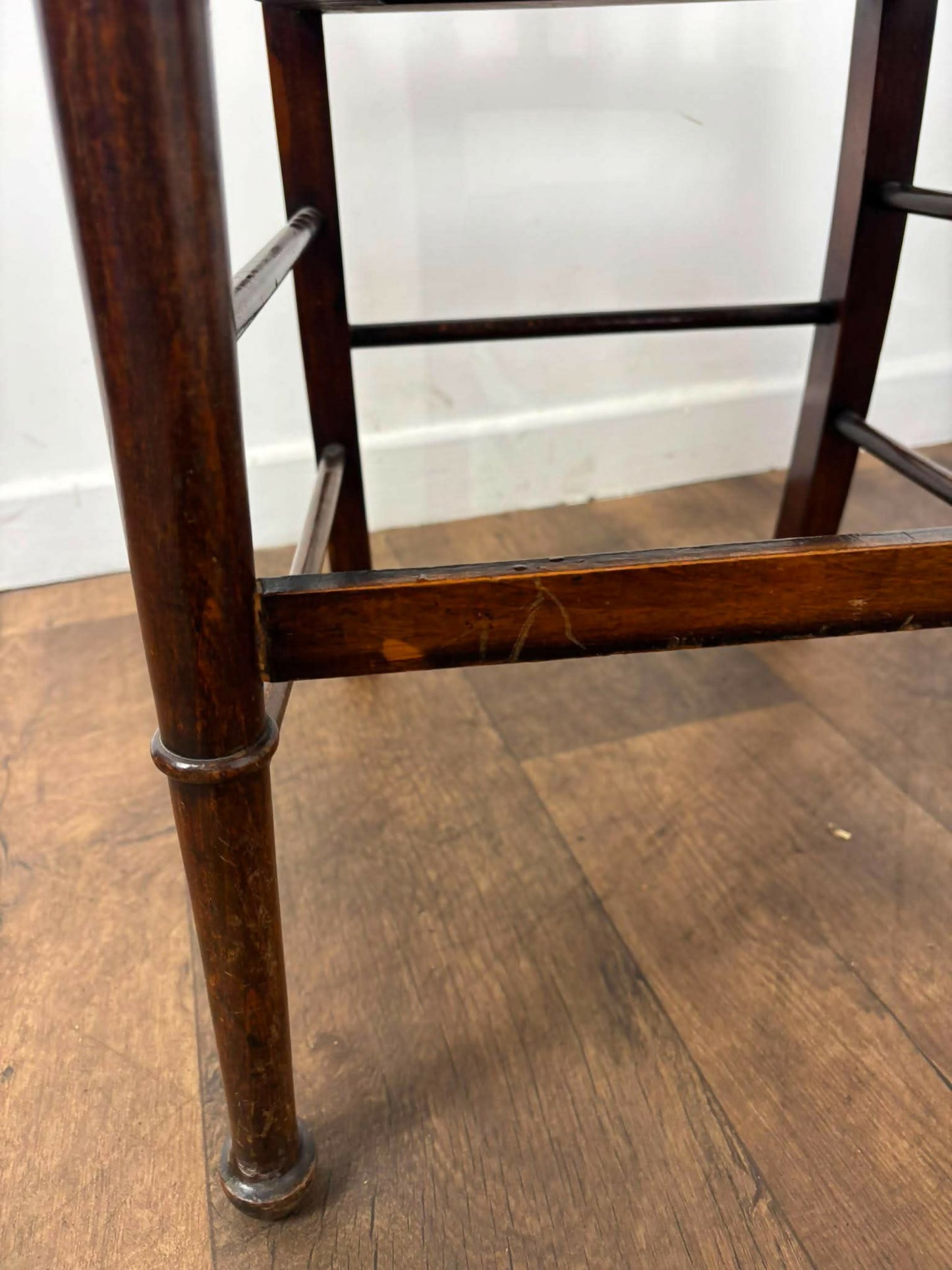 Pair of Edwardian Arts & Crafts Inlaid Mahogany Parlour Chairs