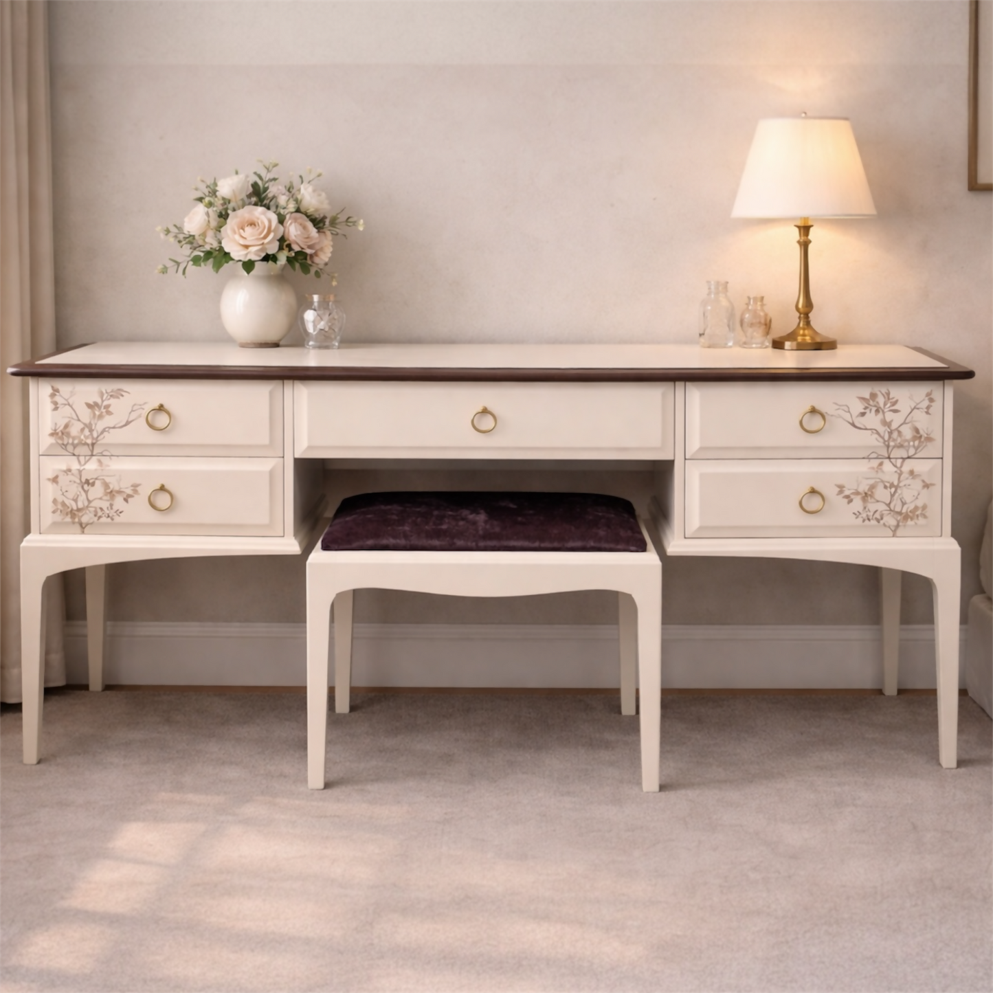 Stag Minstrel dressing table and stool