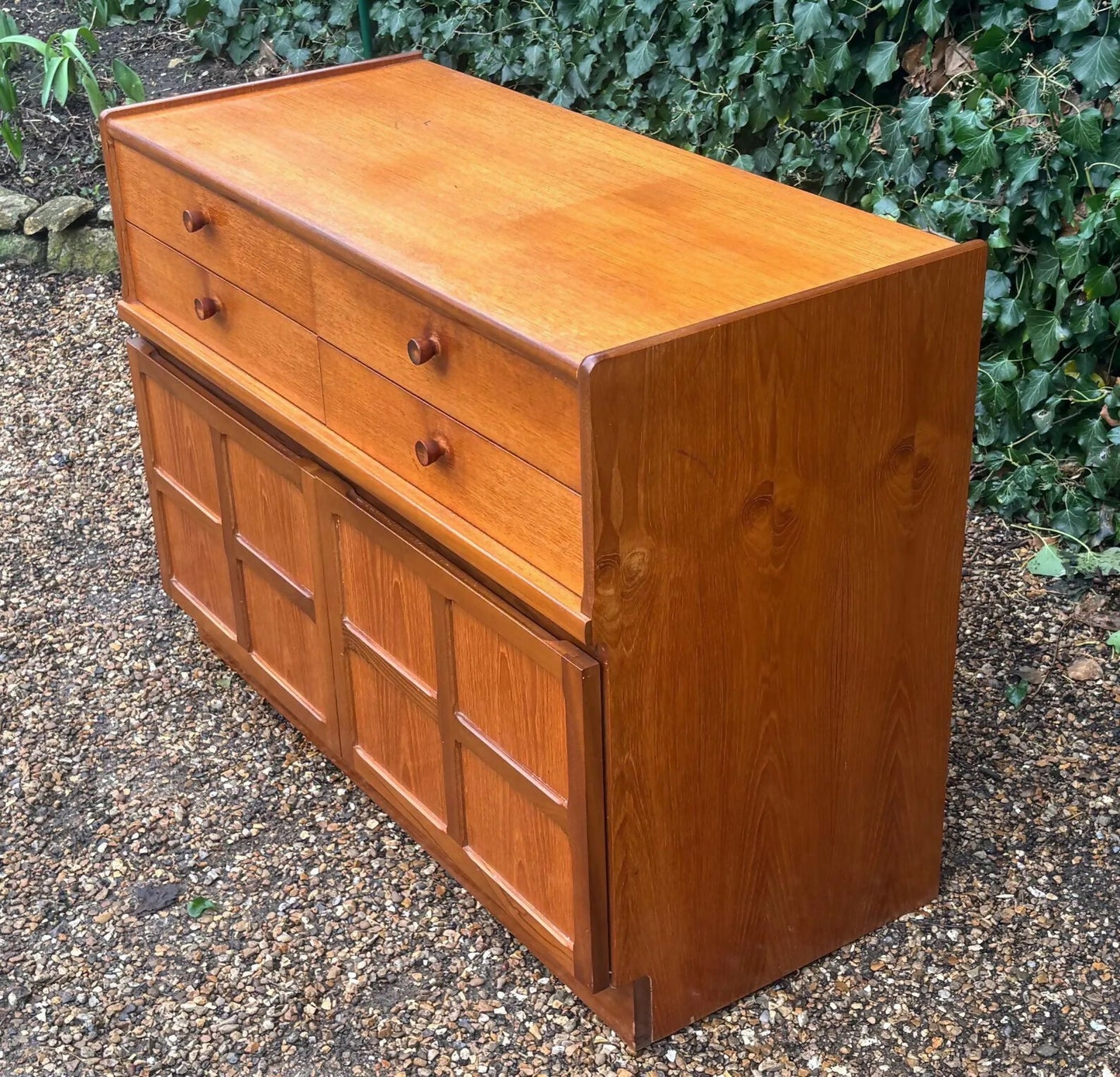 Vintage Nathan Mid Century Teak Sideboard Cabinet