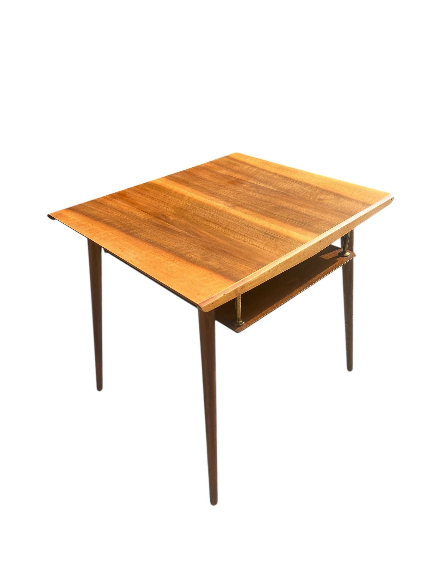 Mid century two tier Teak side table