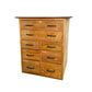Mid century tall industrial chest of drawers