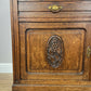 Cabinet Antique French Style Marble Top Oak Sideboard Carved Cupboard LOT 6312