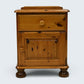 Ducal Bedside Cabinet Knotted Pine Drawer and Cupboard Bun Feet FREE UK Delivery