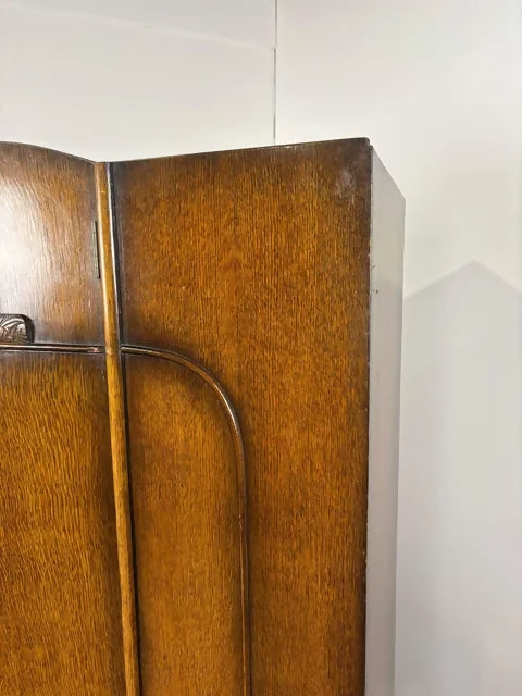 Vintage Oak Single Door Wardrobe