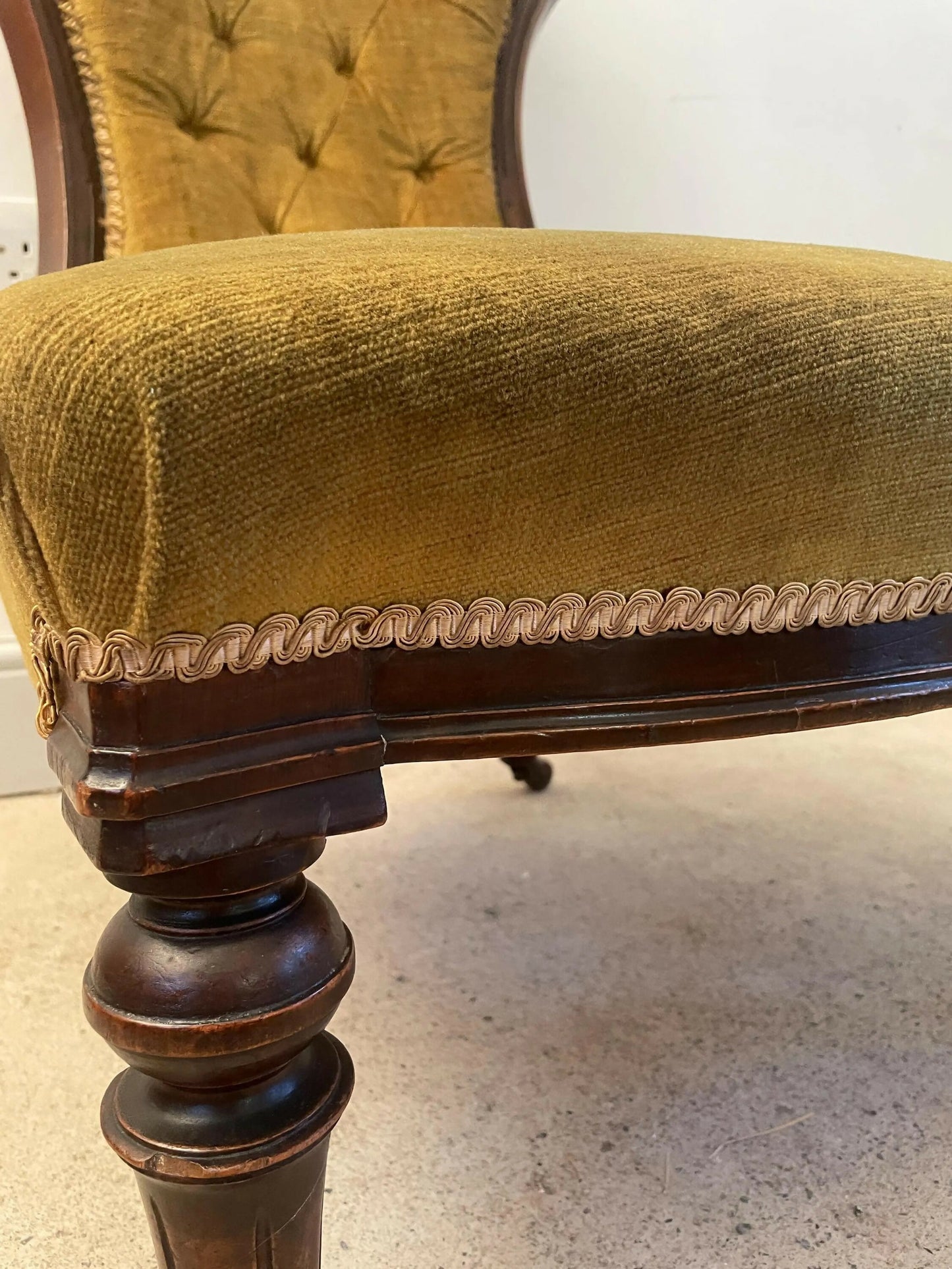 A vintage Louis XIV style armchair