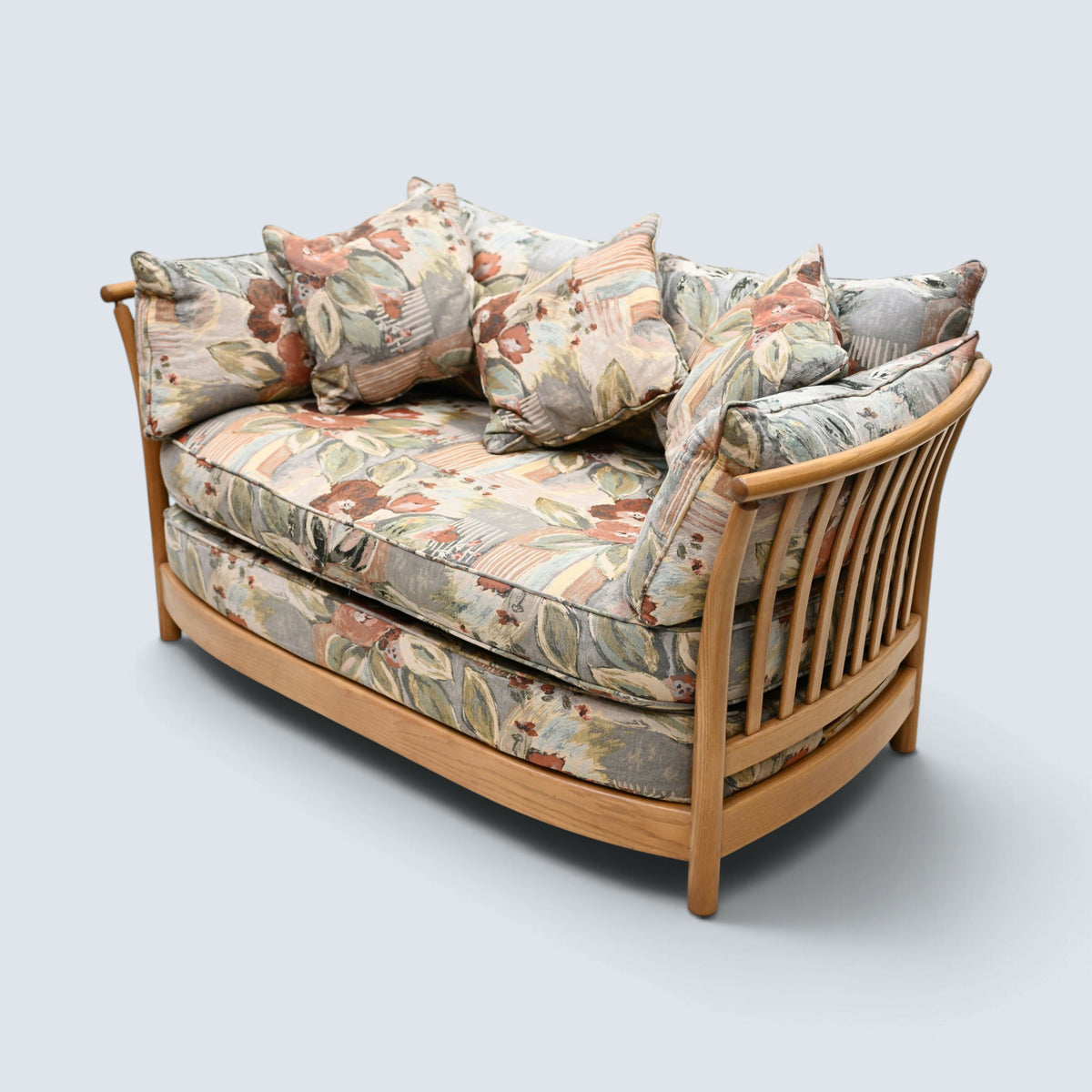 Ercol Renaissance 2str Sofa Low Back Settee Light Frame 2 Seater FREE Delivery*