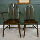 6 Elm Dining Chairs by Glenister - Hoop Back - 2 Carvers