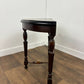 Antique Style Demi Lune Side Table on Reeded Supports