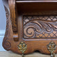 Coat Rack Vintage French Oak Wall Mounted 5 Hooks Carved Rack Hanger LOT 6294
