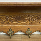 Coat Rack Vintage French Oak 6 Hooks Wall Shelf Carved Coat Hanger LOT 6551
