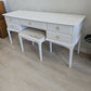 Stag Minstrel Dressing Table and Stool Professionally Refinished in Warm Neutral Cashmere
