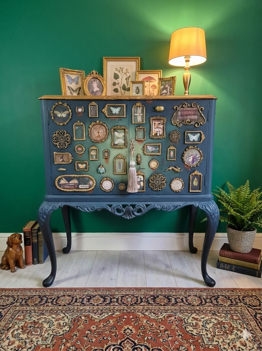 MADE TO ORDER - The Gallery of Curiosities - a bespoke drinks/whisky cabinet. Quirky and elegant!