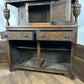 Vintage Old Charm Style Oak Court Cupboard