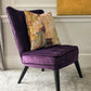 MCM Cocktail Chair. Plush Top Quality Cotton Velvet. Restored and Reupholstered.