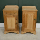 Pair Vintage Pine Bedside Cupboards Tables - Pot Cupboards - SKU 206 207