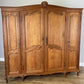 Wardrobe Vintage French Louis XVI Style Four Door Oak Carved Armoire LOT 6412