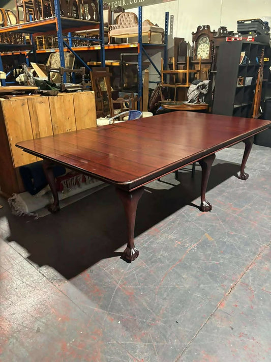 Exceptional Vintage Metamorphic Dining & Snooker Table – Slate Bed on Carved Claw & Ball Feet
