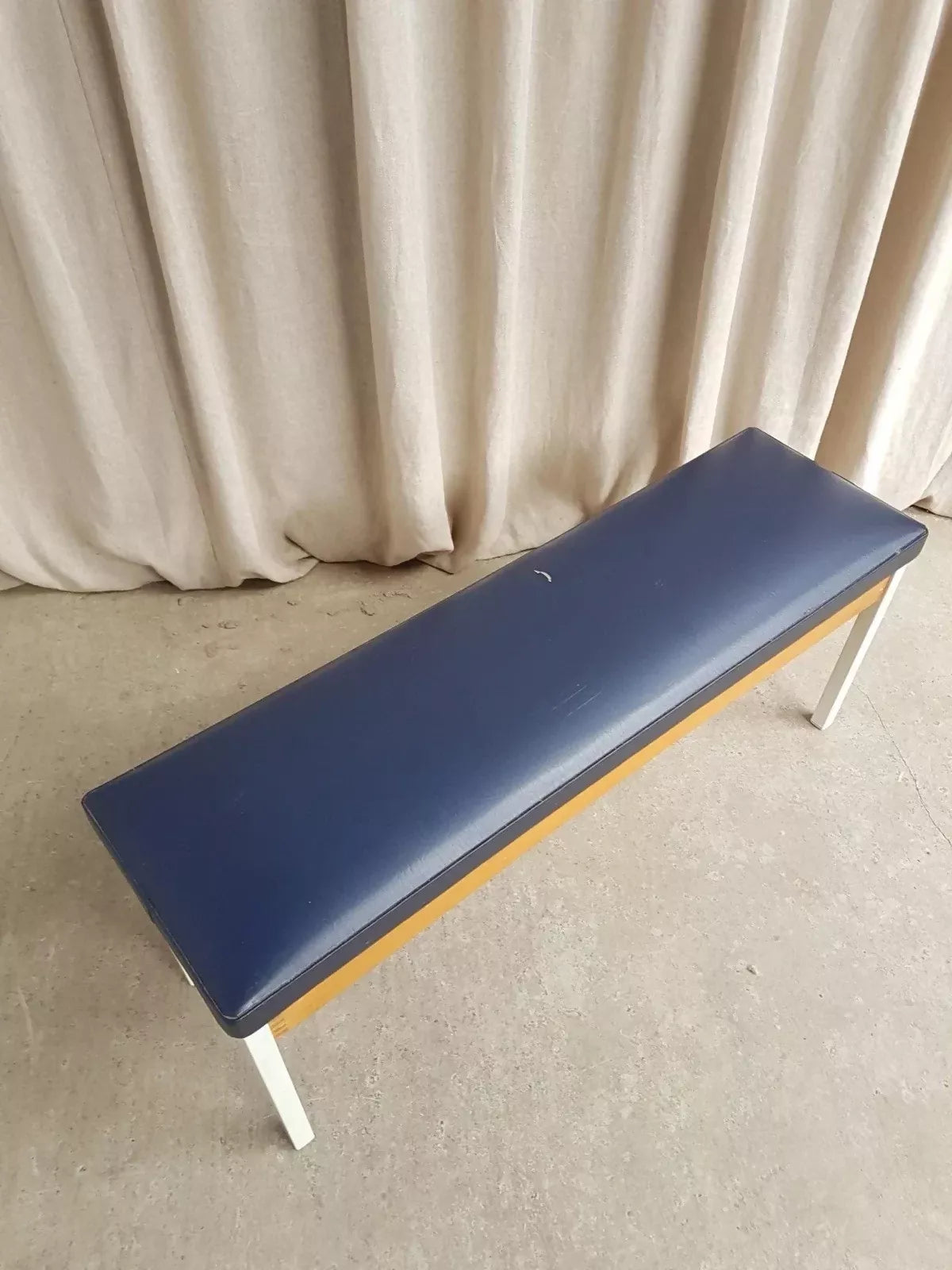 Vintage Mid Century Post Modern Modernist Hallway Dining Bench Seat Chair Retro R833