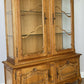 Bookcase Vintage French Louis XIV Style Oak Glazed Display Cabinet LOT 6490