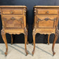 Lovely Pair French Walnut Bedside Cabinets