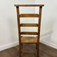 Antique Beech Rush Seat Prayer Chair