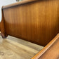 Bed Vintage French Style Sleigh Double Bed Frame Carved Headboard LOT 6411