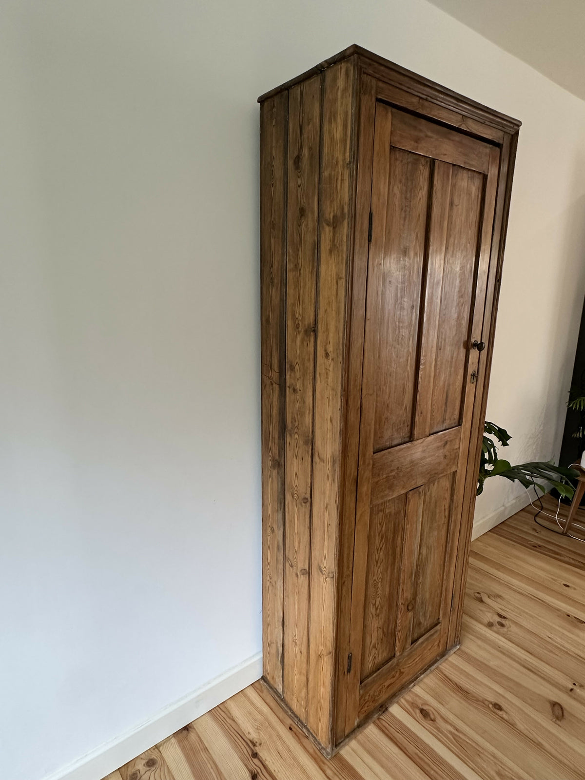 Victorian Pine Cupboard House Keepers Pantry Pitch Pine Rustic Farmhouse Larder Linen Cabinet