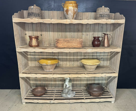 French 19th Century Pine Bakers Rack