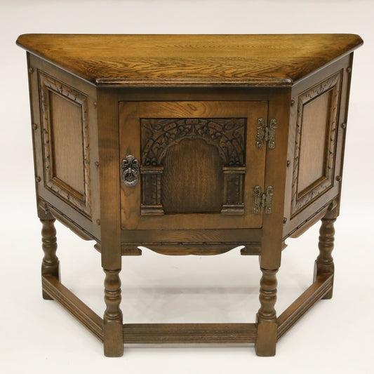 Old Charm Canted Table Sideboard Light Oak Finish FREE UK Delivery*. SBR7852/2303C