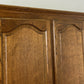 Wardrobe Vintage French Style Oak Triple Door Carved Armoire Cabinet LOT 6525