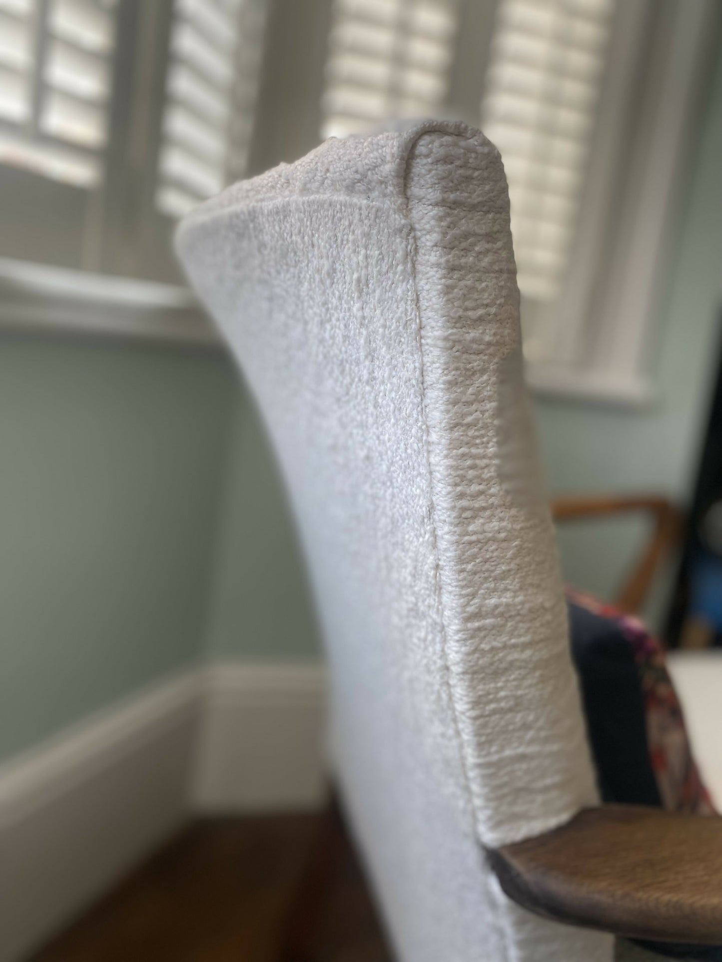 Mid Century Parker Knoll Chair in Boucle Fabric. Fully Refurbished and Reupholstered