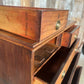 Antique Georgian Mahogany Two over Three Chest of Drawers, c 1820