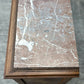 Antique French Louis XVI Style Walnut Marble Topped Bedside Chest Of Drawers