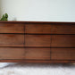 Nine Drawer Vintage Chest In Figured Walnut – Canada, C. 1960s