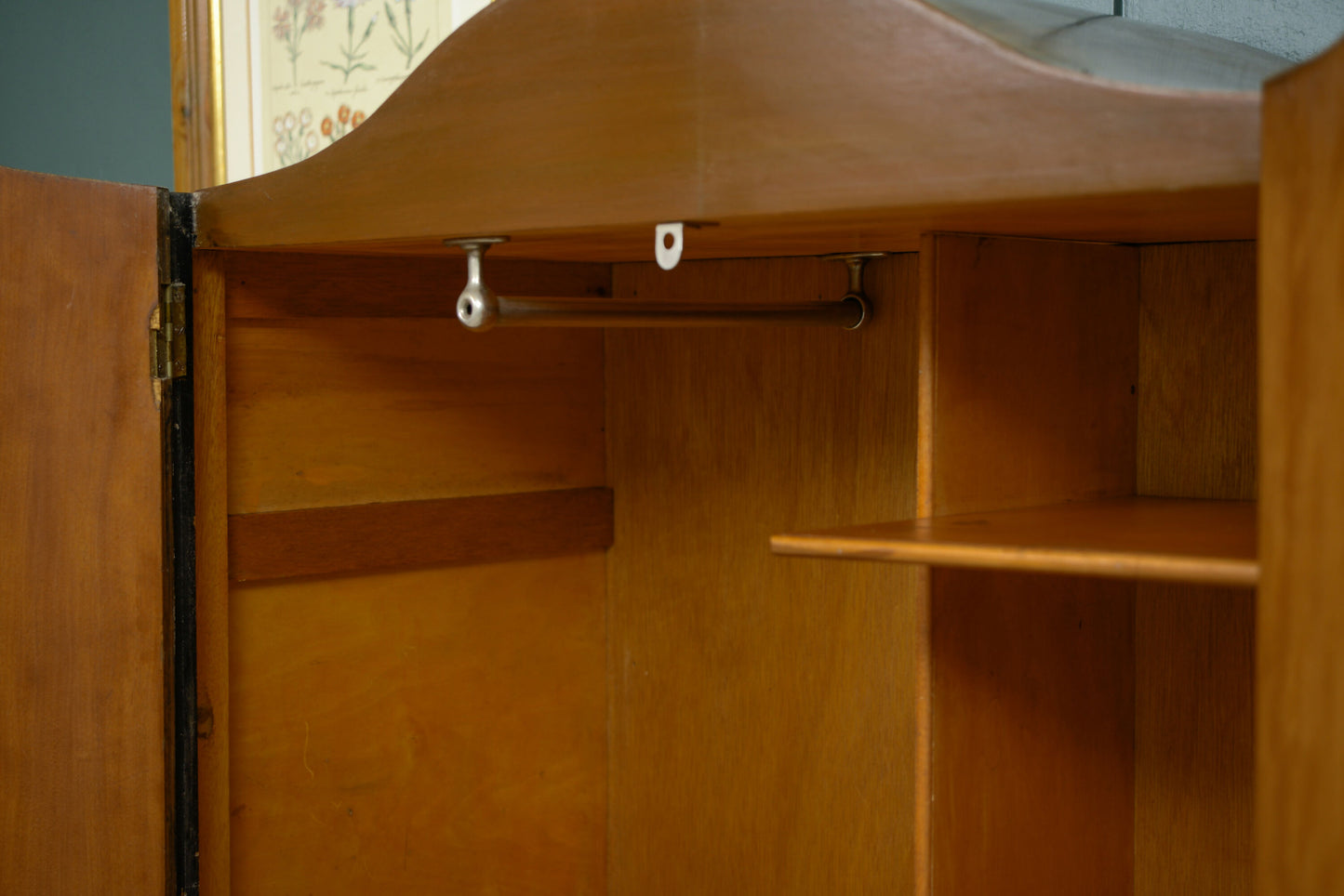 Art Deco Burr Walnut Gentlemans Wardrobe or Childs Wardrobe- SKU 211