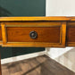 Reproduction Yew Wood Breakfront Console Table77