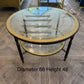 High Quality Parisian Round Brass Coffee Table