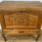 Cabinet Vintage French Louis XIV Oak Sideboard with Carved Cupboard LOT 6247