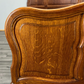 Bed Vintage French Louis XVI Oak Double Bed Frame Carved Headboard LOT 3793