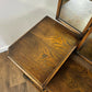 Vintage Oak Dressing Table With Triptych Mirror
