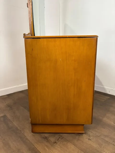 Vintage Art Deco Walnut Wilkin Dressing Table