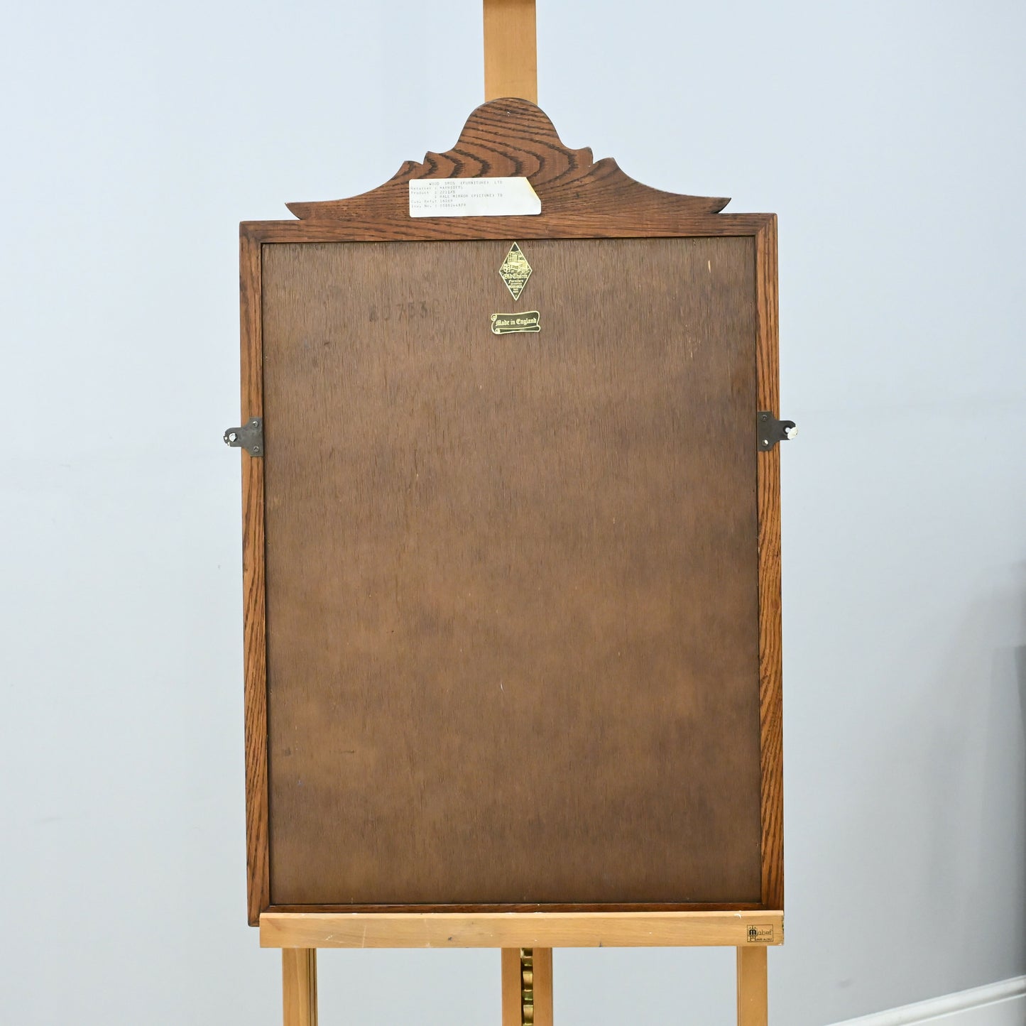 Old Charm Oak Framed Wall Mirror Heavy 80cm x 52cm Light Oak FREE Delivery*. SBR9889/0912D