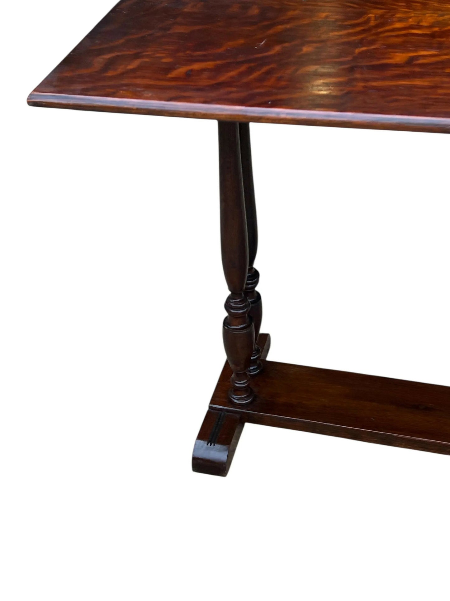 Antique Oak flip top side table